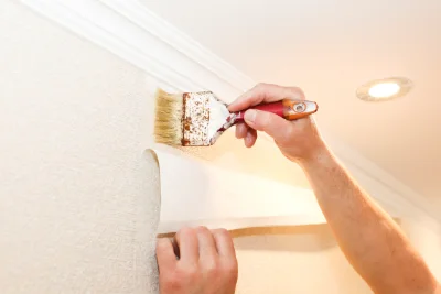 Pose de papier peint à Limendous — revêtements muraux et toiles de verre